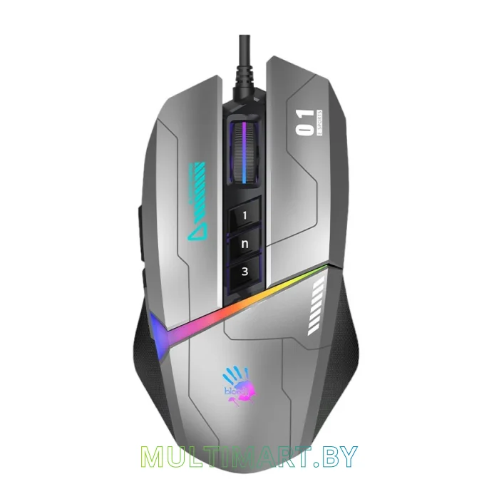 Игровая мышь A4Tech Bloody W60 Max (серый)